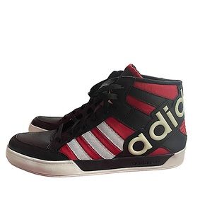Adidas Men’s Hard Court Hi Big Logo Black/Red Size 11. G59802. Like new.